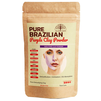 Pure Brazilian Purple Clay 100Gms Hollywood Secrets
