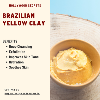 Pure Brazilian Yellow Clay 200Gms