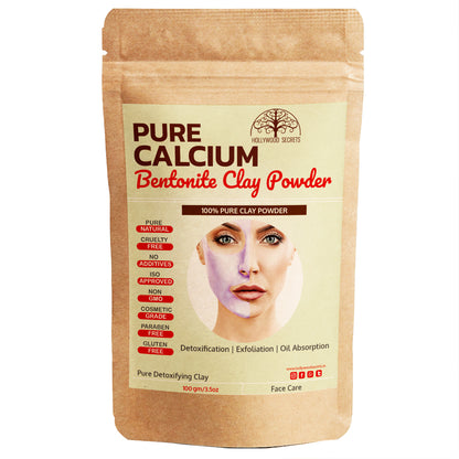 Pure Calcium Bentonite Clay Powder 100Gms Hollywood Secrets