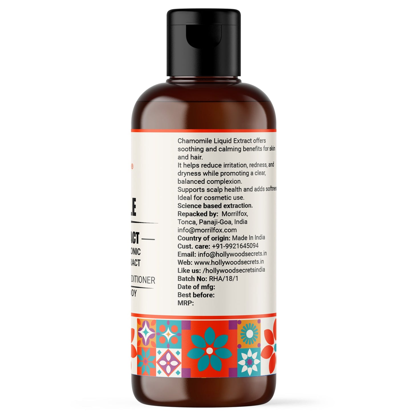 Pure 85% Chamomile Liquid Extract Hollywood Secrets