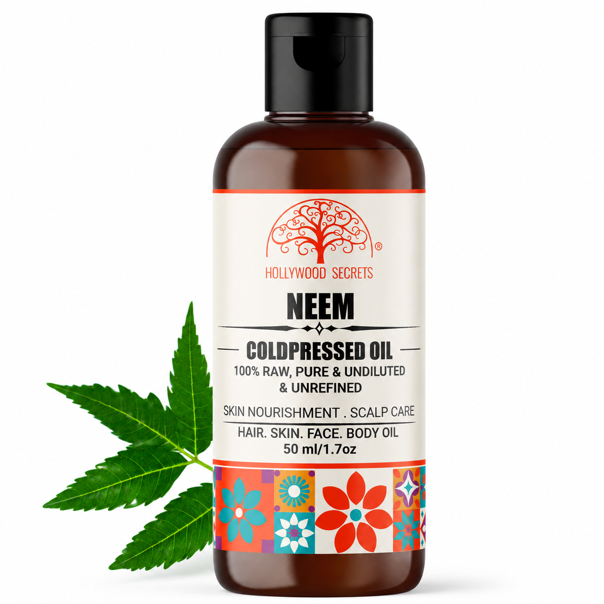 Pure Neem Cold Pressed Oil Hollywood Secrets