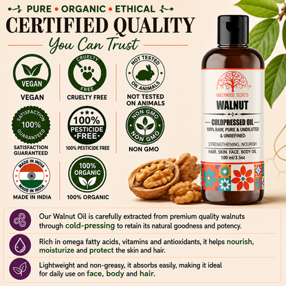 Walnut Oil Pure Cold Pressed Hollywood Secrets
