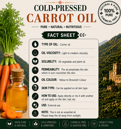 Carrot Seed Oil Pure Cold Pressed Hollywood Secrets