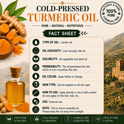 Turmeric Oil Pure Cold Pressed Hollywood Secrets