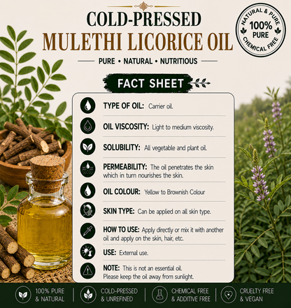 Mulethi Licorice Oil Pure Botanical Extract Hollywood Secrets