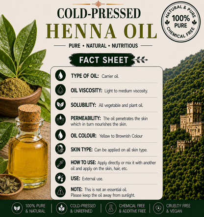 Henna Oil Pure Botanical Extract Hollywood Secrets