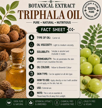 Triphala Oil Pure Botanical Extract Hollywood Secrets