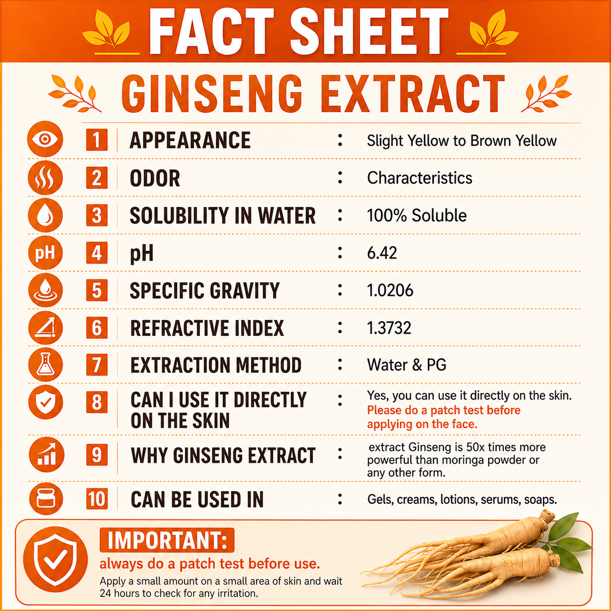 Pure 85% Ginseng Liquid Extract Hollywood Secrets