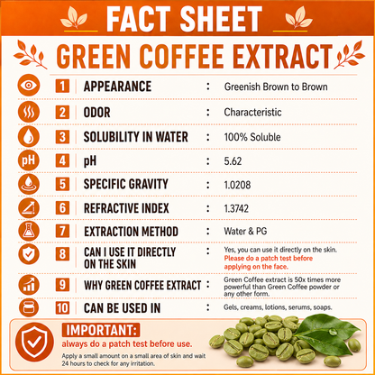 Pure 85% Green Coffee Liquid Extract Hollywood Secrets