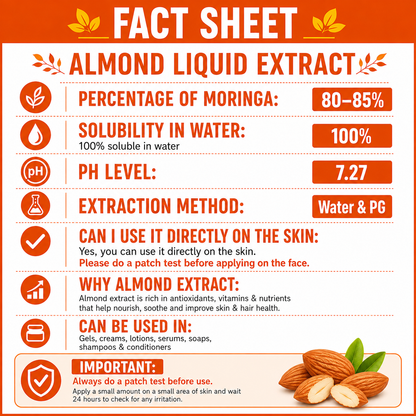Pure 85% Almond Liquid Extract Hollywood Secrets