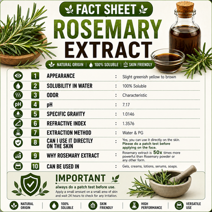 Pure 85% Rosemary Liquid Extract Hollywood Secrets