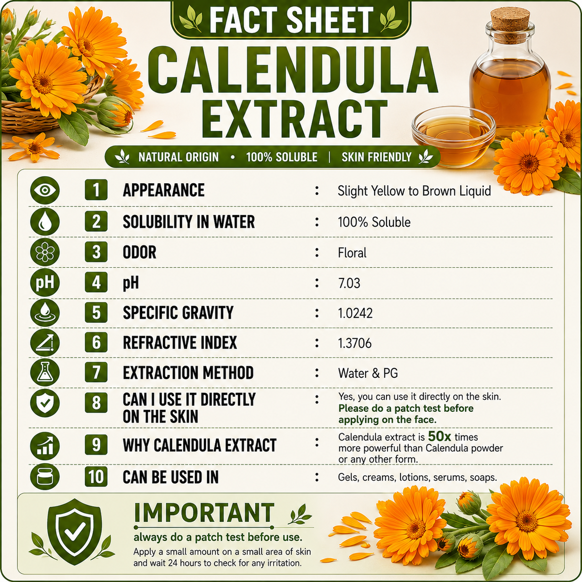 Pure 85% Calendula Liquid Extract Hollywood Secrets