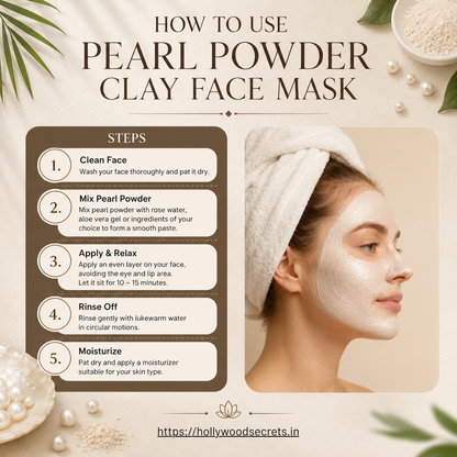 Pure Pearl Powder 200Gms Hollywood Secrets