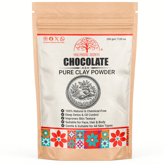 Pure Chocolate Clay Powder 200Gms Hollywood Secrets