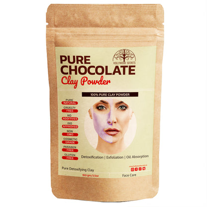 Pure Chocolate Clay Powder 100Gms Hollywood Secrets