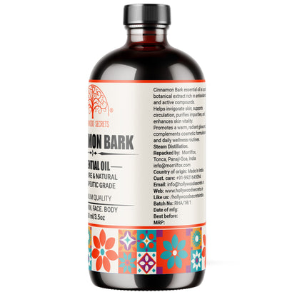 Pure Cinnamon Bark Essential Oil Therapeutic Grade Hollywood Secrets