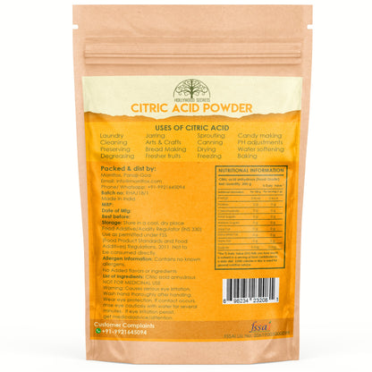 Pure Citric Acid Powder 200 Gms Hollywood Secrets