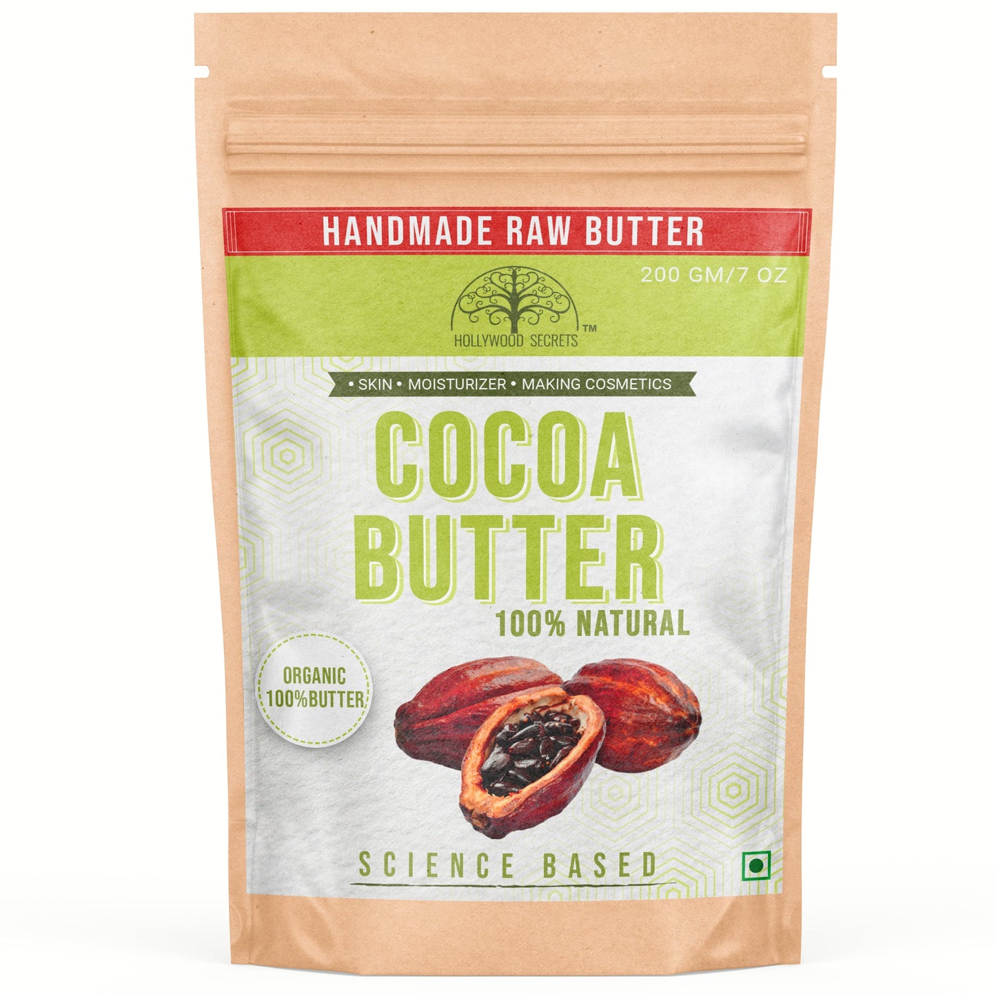 Raw Cocoa Body Skin Butter 200gm Hollywood Secrets