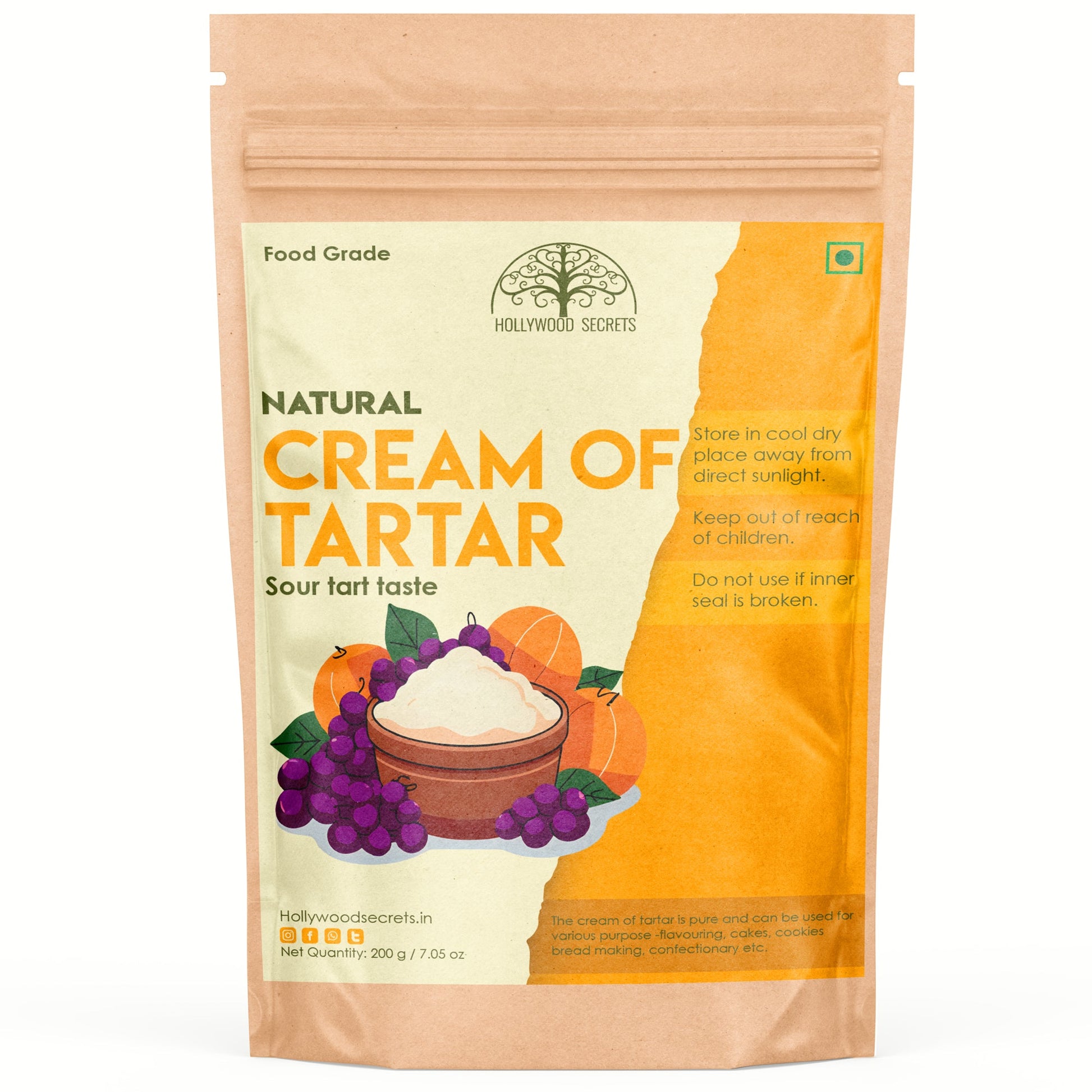 Hollywood Secrets
Buy now
Shop
sale
Online
Price
bulk
Manufacturer 
Wholesaler 
reviews
ratings
specifications
Free Shipping
Cash on delivery
India
Food Additive
Cream of tartar powder
potassium bitartrate