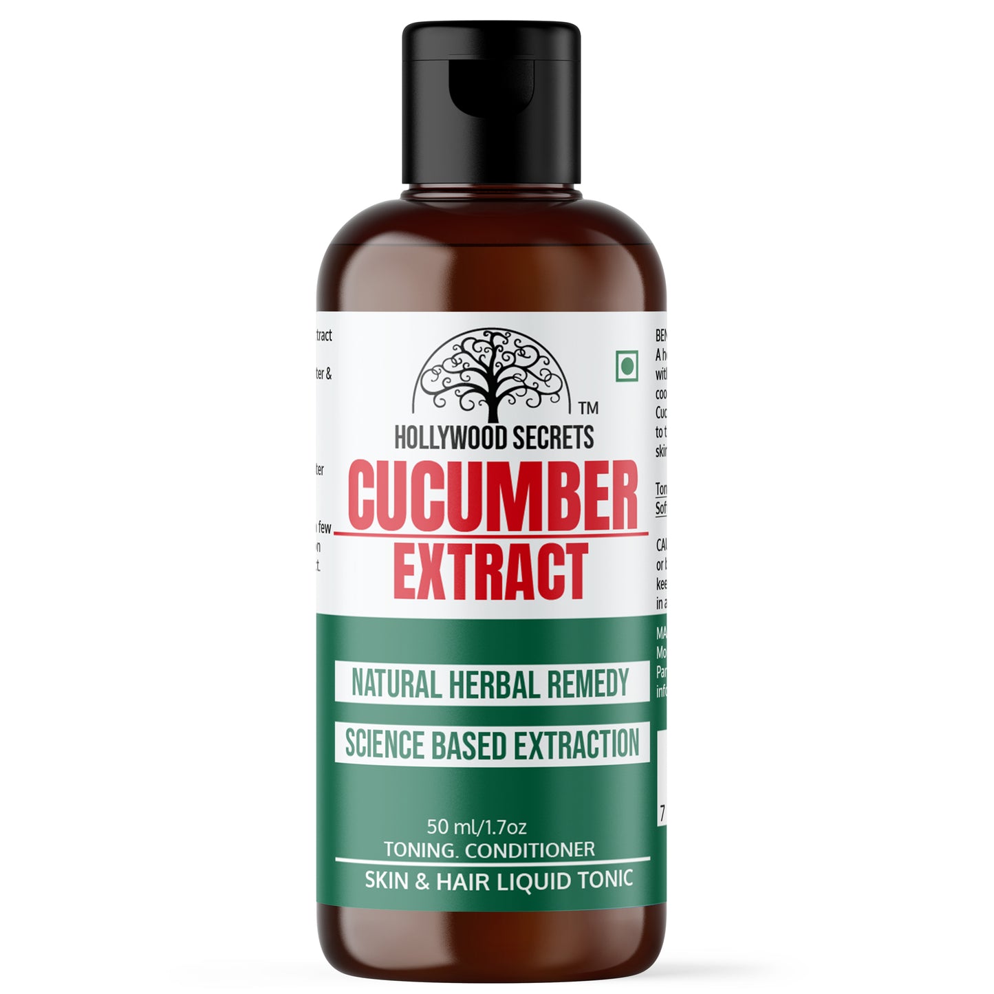 Pure 85% Cucumber Liquid Extract Hollywood Secrets