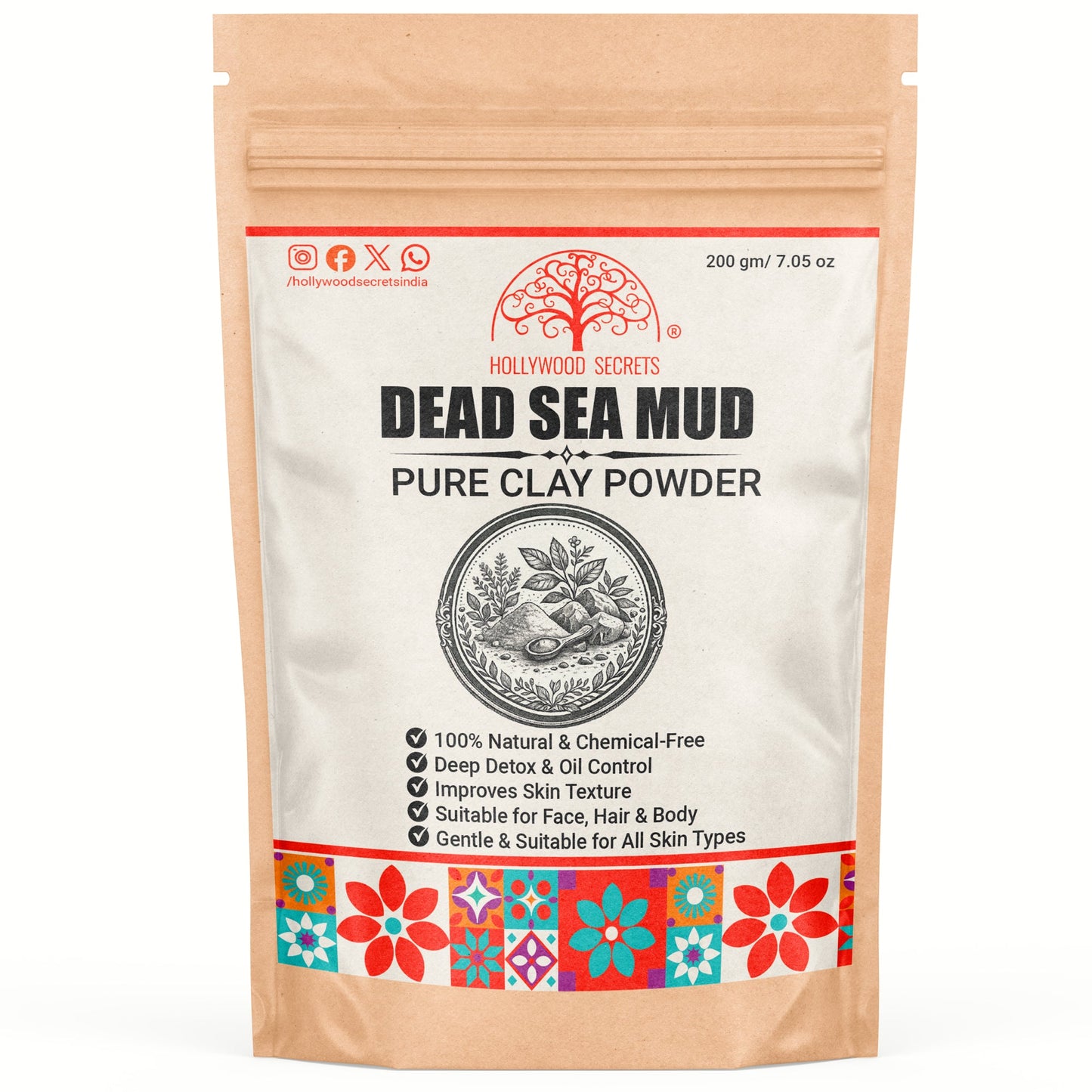 Pure Dead Sea Mud 200Gms Hollywood Secrets