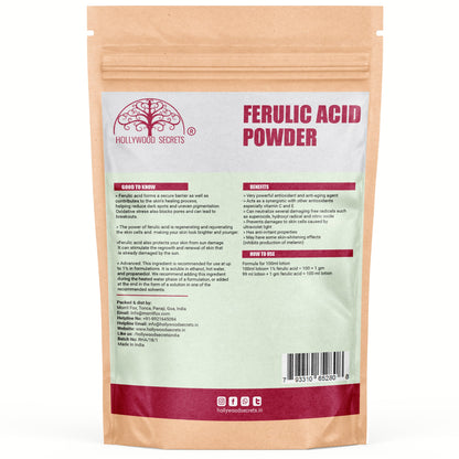 Ferulic Acid Powder 50 gm Hollywood Secrets