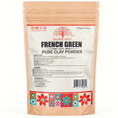 Pure French Green Clay 200Gms Hollywood Secrets