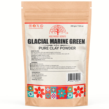 Pure Glacial Marine Green Clay 200Gms Hollywood Secrets