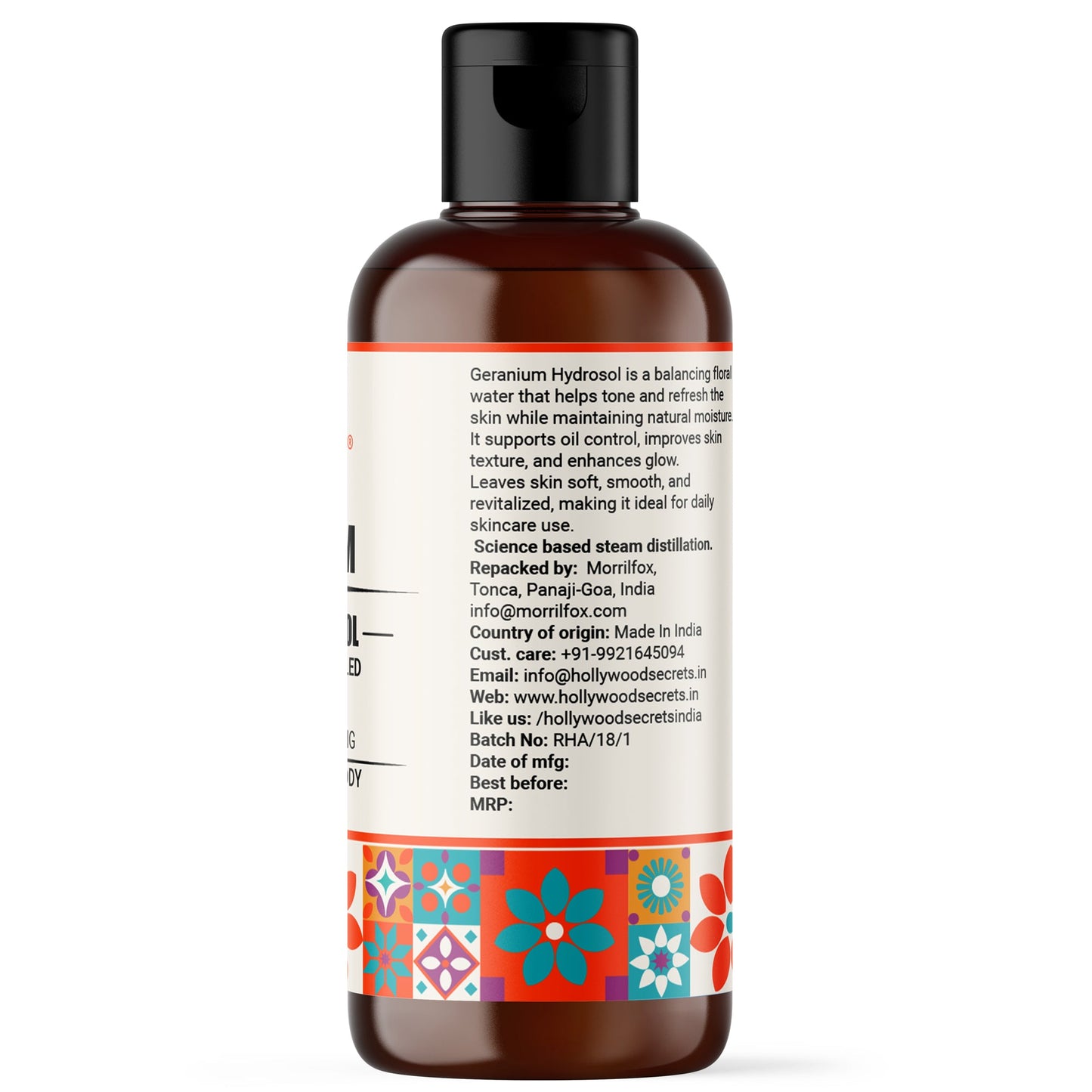 Pure Germanium Hydrosol Floral Water 100ml Hollywood Secrets