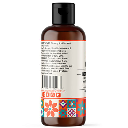 Pure 85% Ginseng Liquid Botanical Extract Hollywood Secrets