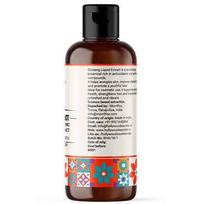 Pure 85% Ginseng Liquid Botanical Extract Hollywood Secrets