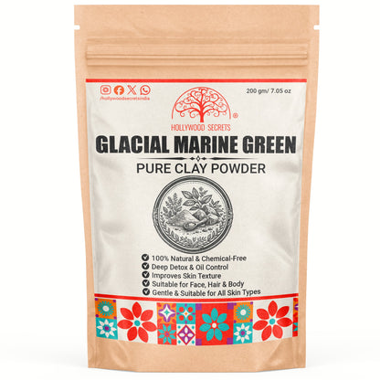 Pure Glacial Marine Green Clay 200Gms Hollywood Secrets