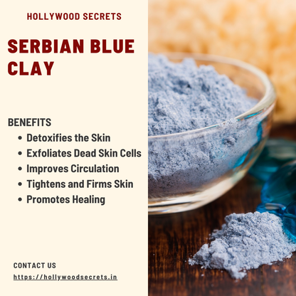 Pure Serbian Blue Clay Powder 200Gms