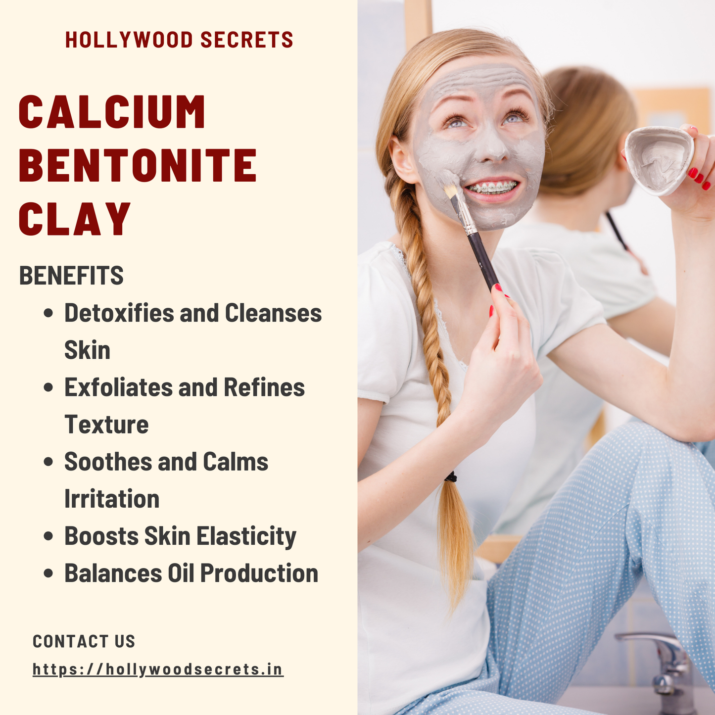 Pure Calcium Bentonite Clay Powder 200Gms