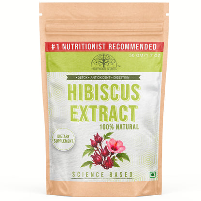 Hibiscus Extract 100% Natural – Detox, Antioxidant & Digestion Support Hollywood Secrets