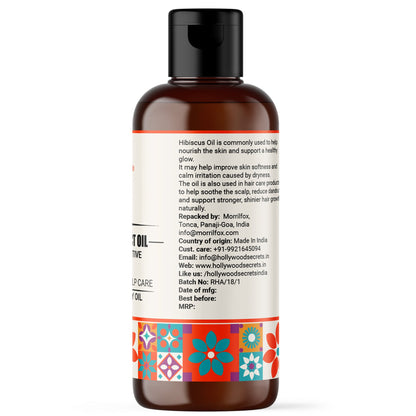 Hibiscus Oil Pure Cold Pressed Hollywood Secrets
