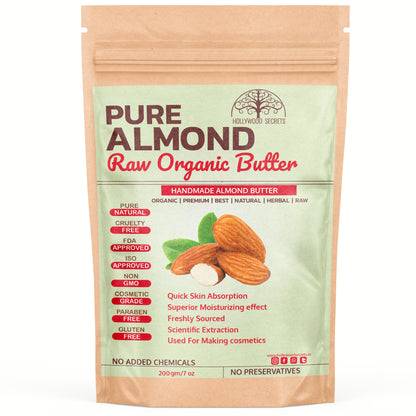Raw Almond Body Skin Butter 200 gm Hollywood Secrets