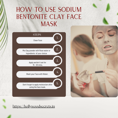 Pure Sodium Bentonite Clay Powder 200Gms