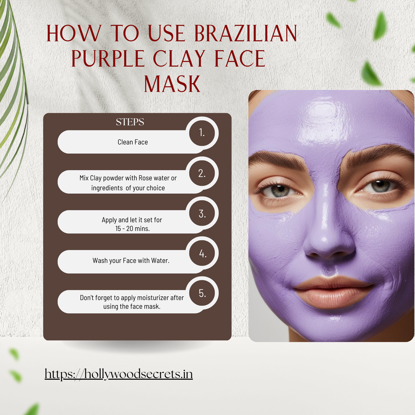 Pure Brazilian Purple Clay 200 Gms