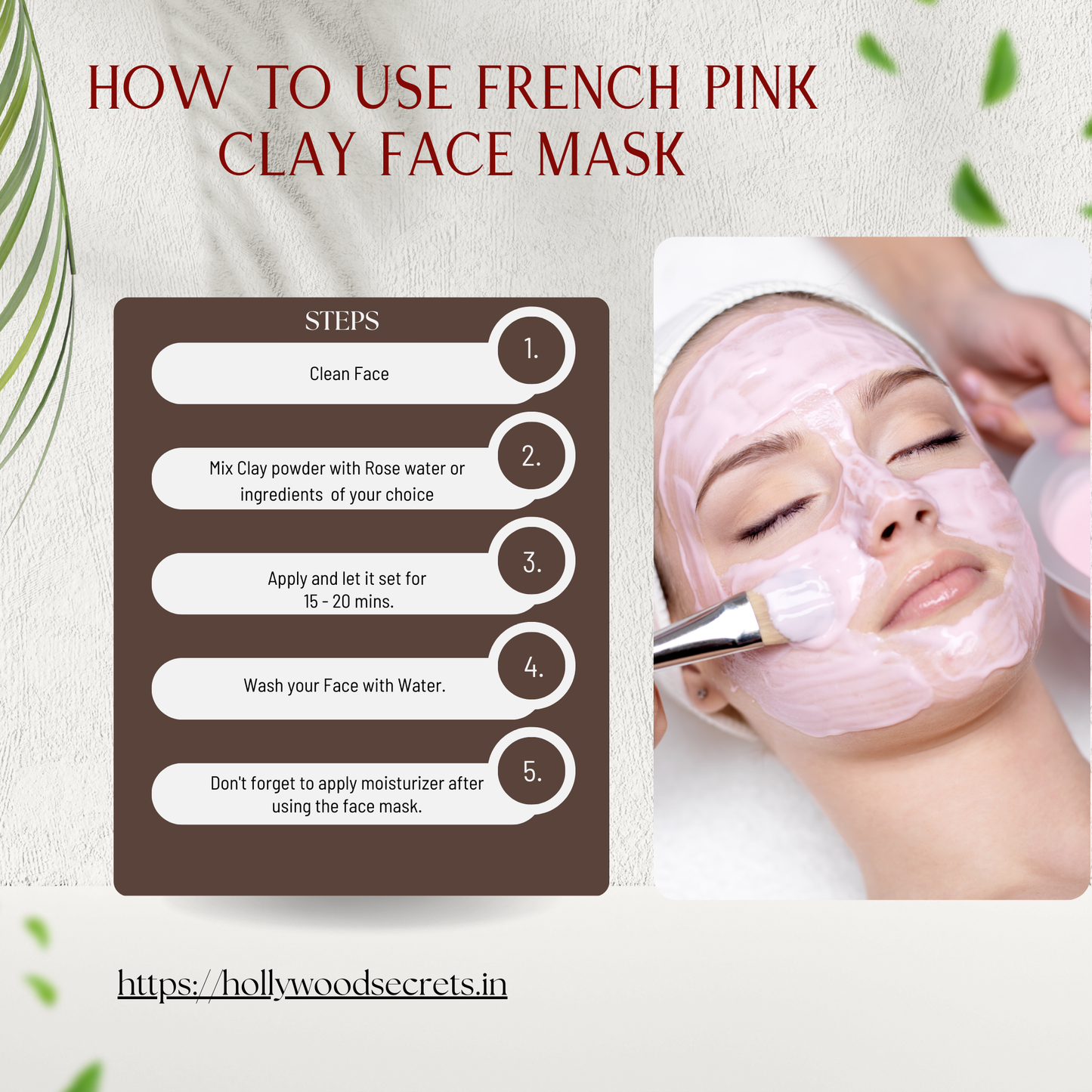 Pure French Pink Clay Powder 200Gms