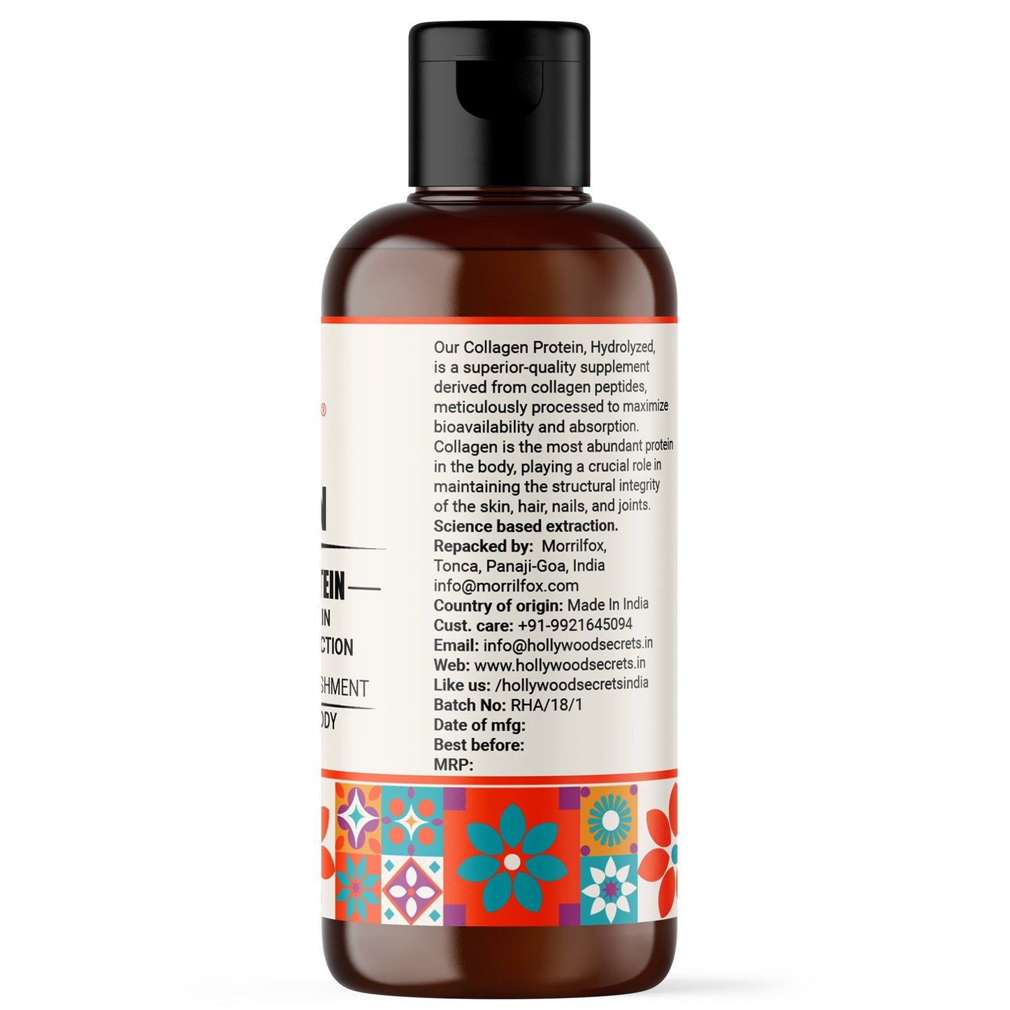 Hydrolyzed Collagen Protein Liquid 100 ml Hollywood Secrets