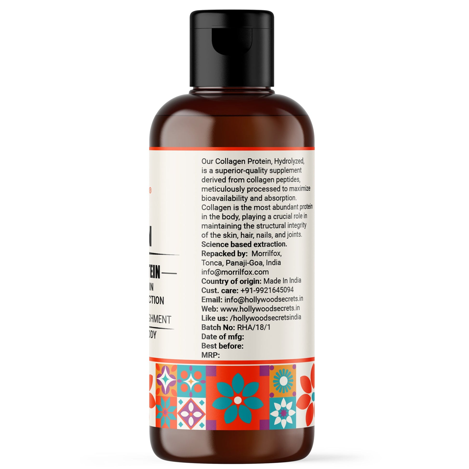 Hydrolyzed Collagen Protein Liquid 100 ml Hollywood Secrets
