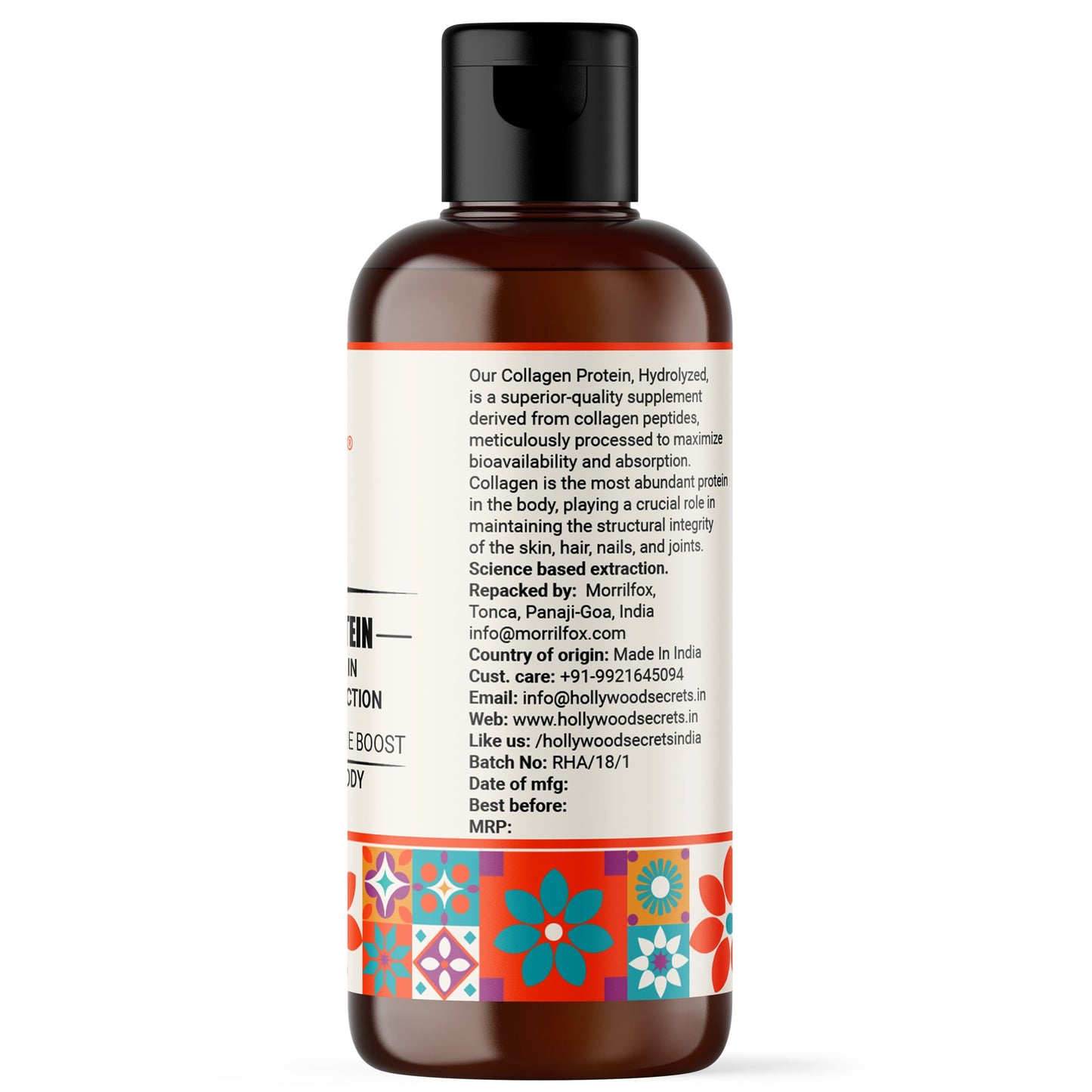 Hydrolyzed Quinoa Protein Liquid 100 ml Hollywood Secrets