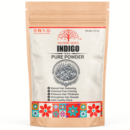 Organic Indigo Powder (100 Gms) hollywoodsecrets