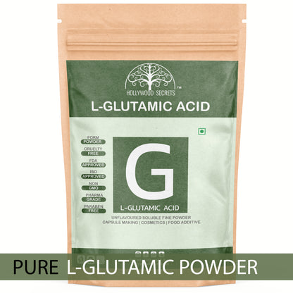 Pure L-Glutamic Amino Acid Powder 100Gms Hollywood Secrets