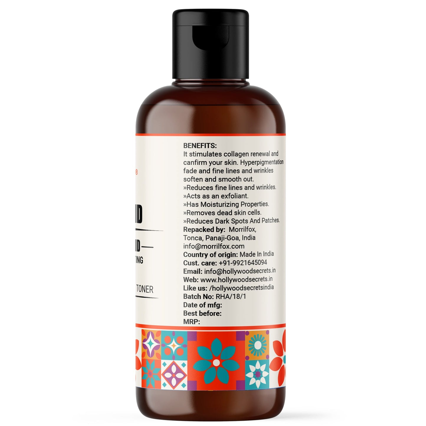 Pure 88% Lactic Acid Liquid 100 ml Hollywood Secrets