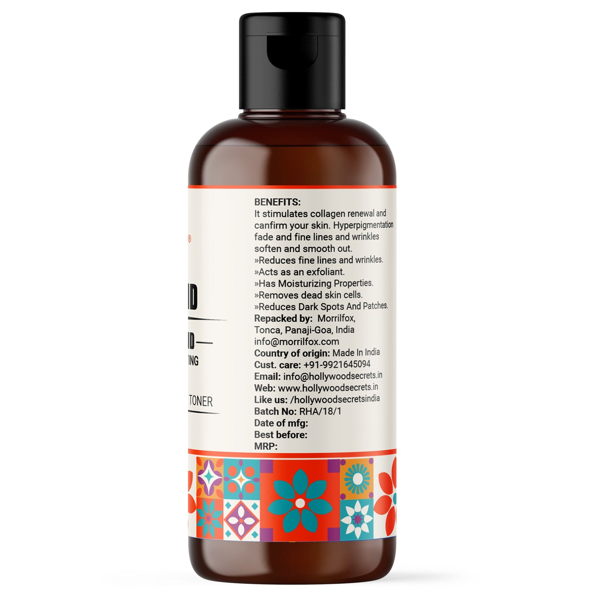 Pure 88% Lactic Acid Liquid 100 ml Hollywood Secrets