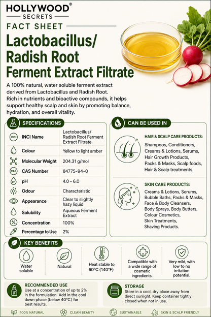 Radish Root Preservative Ferment Filtrate 100ml Hollywood Secrets