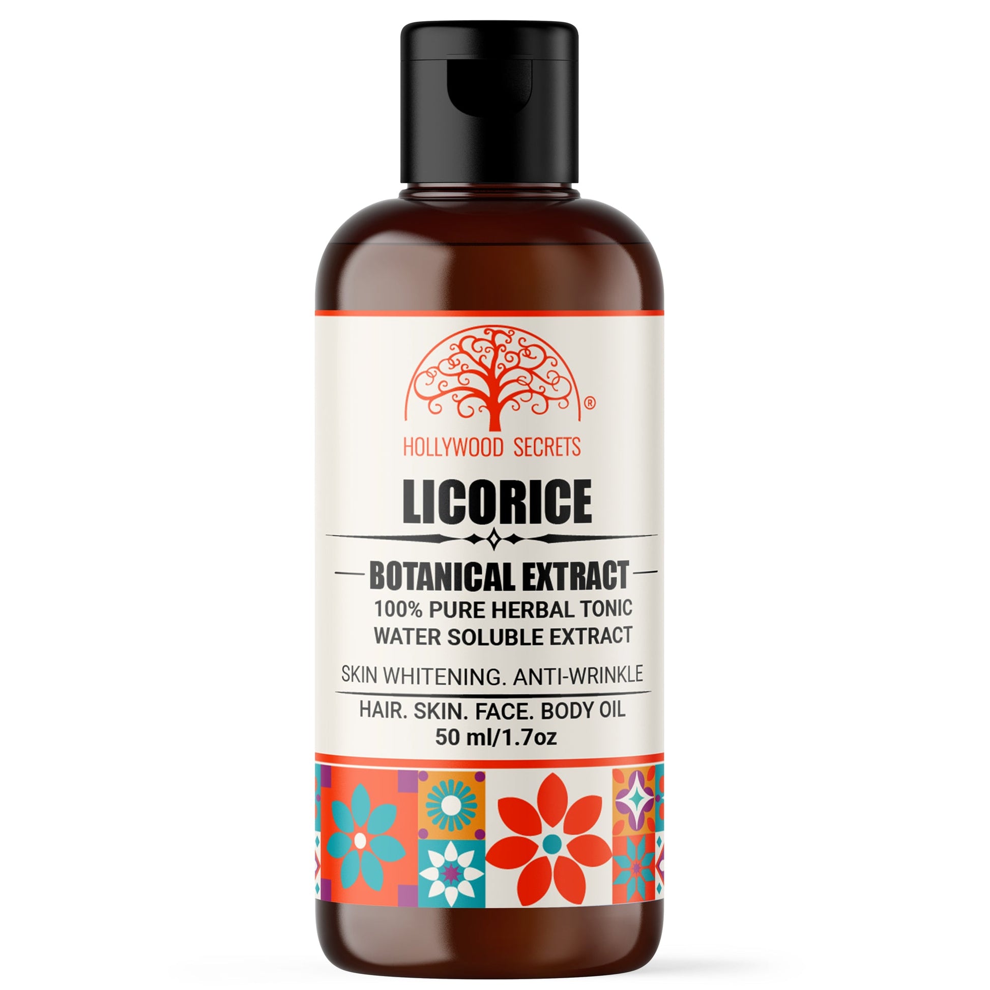Pure 85% Licorice Mulethi Liquid Extract Hollywood Secrets