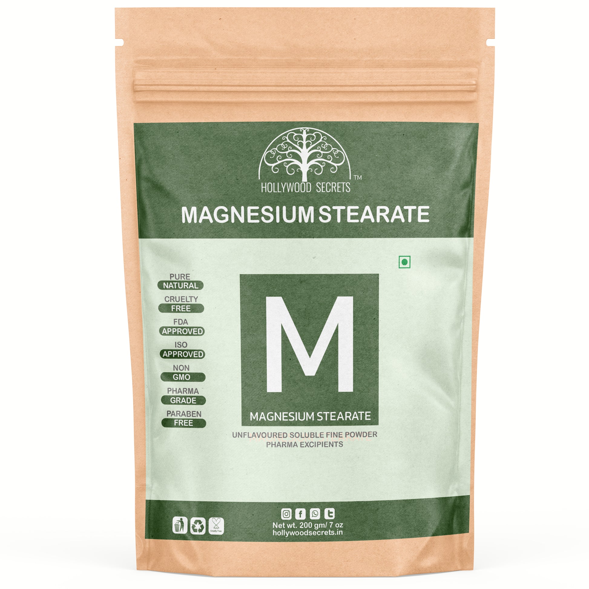 Magnesium Stearate Powder 200gm Hollywood Secrets